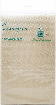Скатерть Vitto Бумажная с полимерным покрытием 120x180 (бежевый)