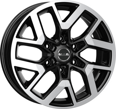 Литой диск MAK Gravel 17x7.5" 6x139.7мм DIA 67.1мм ET 38мм Black Mirror