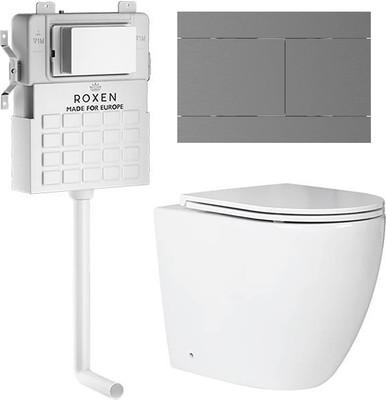 Унитаз приставной с инсталляцией Roxen Attach 868673