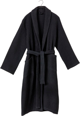 Халат Urban Family Хлопчатобумажный вафельный (р-р 54-56, Black)