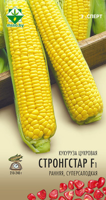Семена МинскСортСемОвощ Кукуруза Стронгстар F1 сахарная (3г)