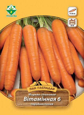 Семена МинскСортСемОвощ Морковь Витаминная 6 столовая (7г)
