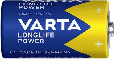 Батарейка Varta Longlife Power C/LR14 Alkaline 1.5V Bl.2