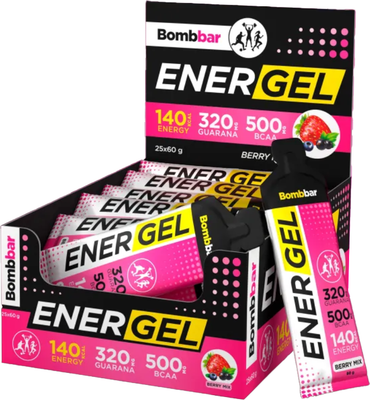 Энергетический гель Bombbar Ягодный микс (25x60г)
