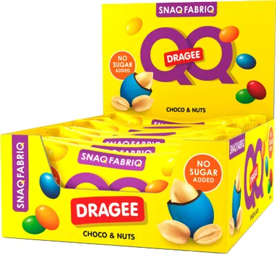 Протеиновые конфеты Snaq Fabriq С арахисом и молочным шоколадом (20x40г)