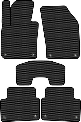 Комплект ковриков для авто Alicosta 1933_2 для Volvo V60 Cross County универсал 2018-н.в. (EVA ромб, черный)