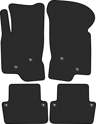 Комплект ковриков для авто Alicosta 1462_2 для Volvo XC70 II SUV/S 2000-2007 (EVA ромб, черный)