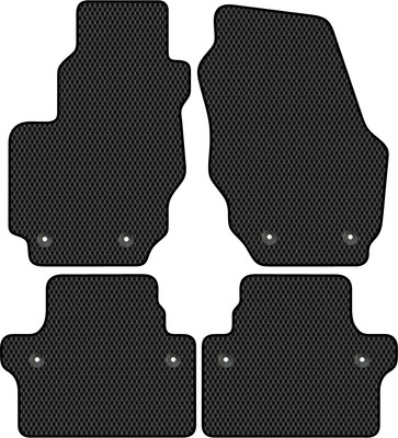 Комплект ковриков для авто Alicosta 1553_2 для Volvo XC70 III SUV 2007-2016 (EVA ромб, черный)