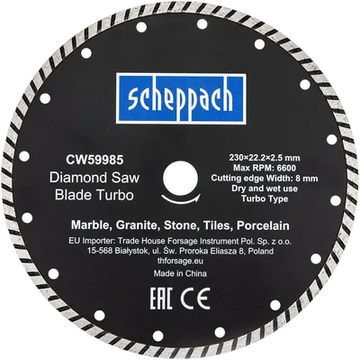 Отрезной диск Scheppach Sch-CW59985 (62954)