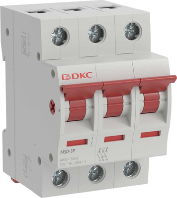 Выключатель нагрузки DKC Yon Max MSD 3P 80A 3М MSD-3P80