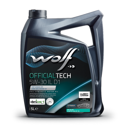 Моторное масло WOLF OfficialTech 5W30 IL D1 / 1054588 (5л)