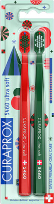 Набор зубных щеток Curaprox Ultrasoft d 0.10мм Duo Christmas 2025 (2шт)