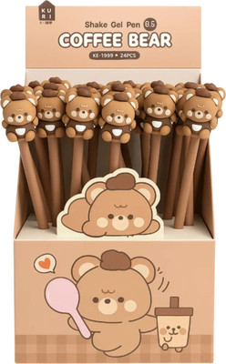 Набор шариковых ручек ILikeGift Coffee bear K-kk-7189 (24шт)