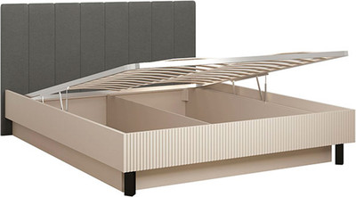 Двуспальная кровать Ангстрем Хилтон спальня ХТ-801.26 исп.24 (Д2, кашемир серый)