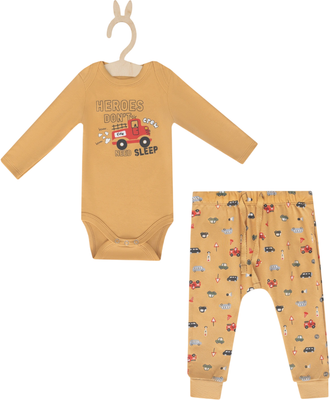 Комплект одежды для малышей Mark Formelle 89404 (р.86-56, бисквит/машинки на бисквите)