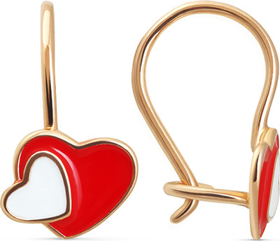 Серьги из красного золота Кристалл CG04400226773