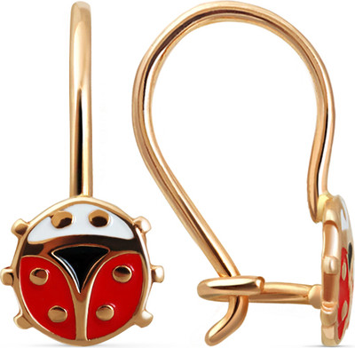 Серьги из красного золота Кристалл CG03700226773