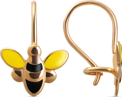 Серьги из красного золота Кристалл CG03800226773