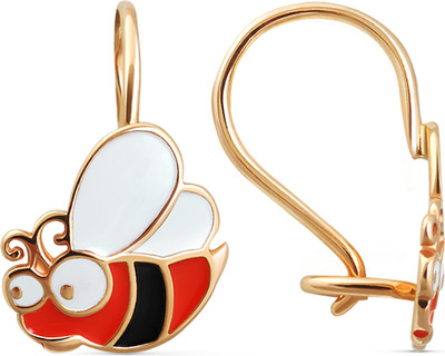 Серьги из красного золота Кристалл CG03900226773