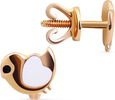 Серьги из красного золота Кристалл CG30400226773