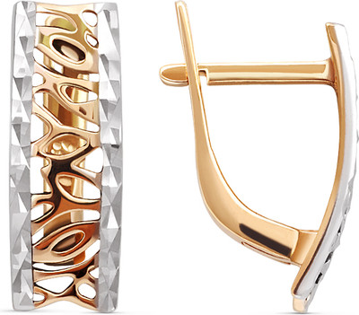 Серьги из красного золота Кристалл CH12000226773