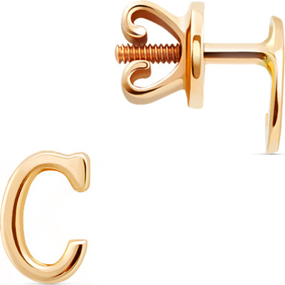 Серьги из красного золота Кристалл CG65800226773