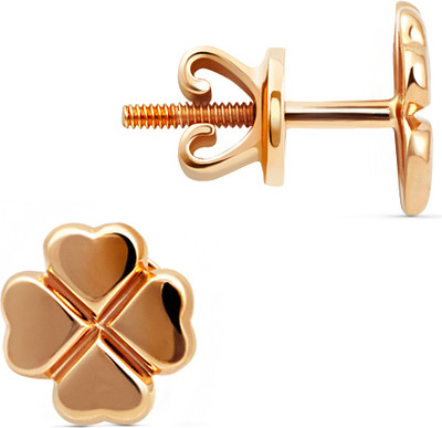 Серьги из красного золота Кристалл CG80900226773