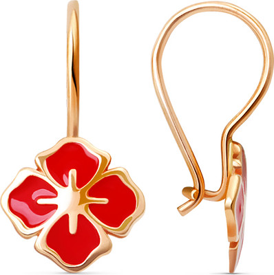 Серьги из красного золота Кристалл CG99100226773