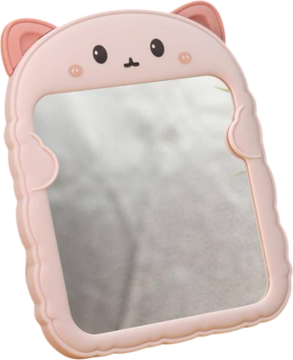 Зеркало косметическое ILikeGift Girly Surprised cat 157P-352-48-02 (pink)