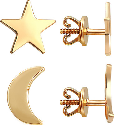 Серьги из красного золота Кристалл CJ54800226773