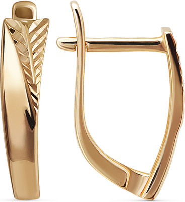 Серьги из красного золота Кристалл CJ82100226773