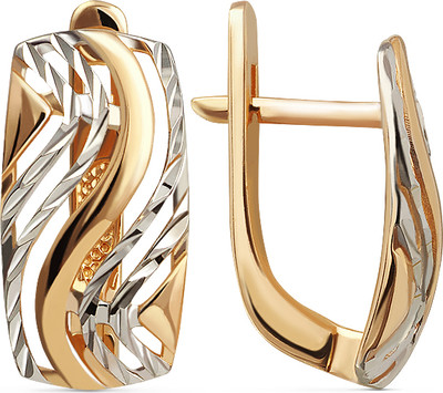 Серьги из красного золота Кристалл CK05200226773