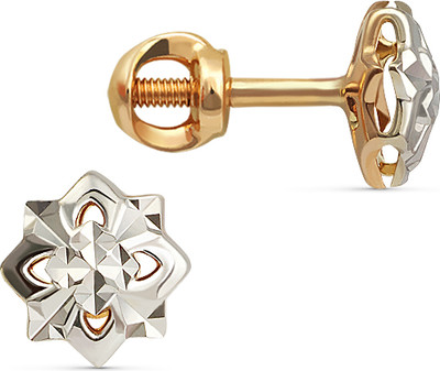 Серьги из красного золота Кристалл CK03500226773