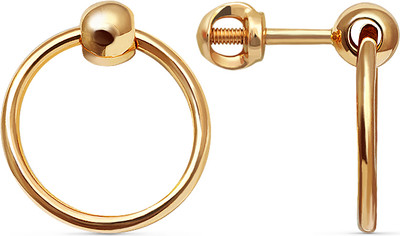 Серьги из красного золота Кристалл CK15100226773