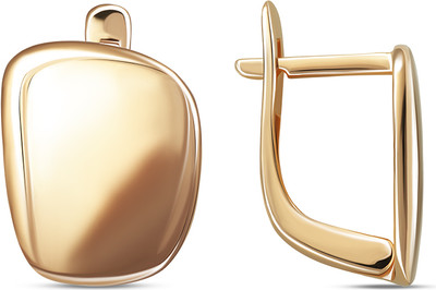 Серьги из желтого золота Кристалл CN03300226773