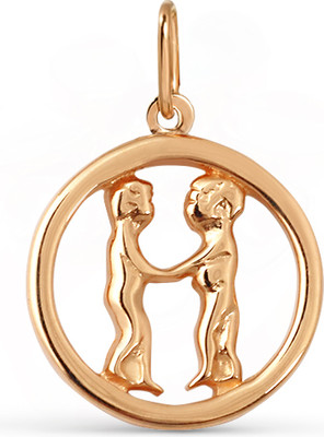 Подвеска из желтого золота Кристалл C807200226773