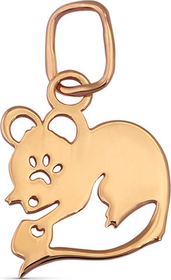 Подвеска из желтого золота Кристалл CA91000226773