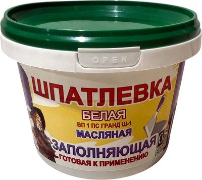 Шпатлевка Гранд-Сервис Ш-1 Масляная (1кг)