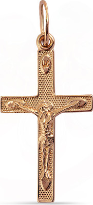 Крестик из желтого золота Кристалл CD44000226773