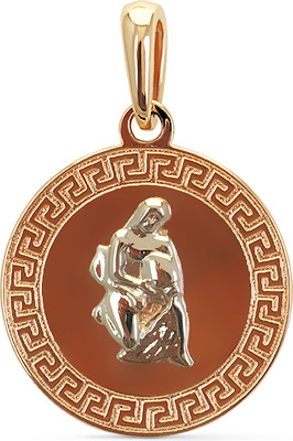 Подвеска из желтого золота Кристалл CD75600226773