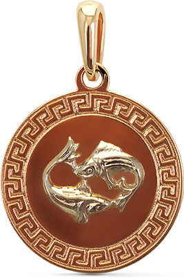 Подвеска из желтого золота Кристалл CD75700226773