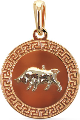 Подвеска из желтого золота Кристалл CD75500226773