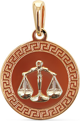 Подвеска из желтого золота Кристалл CD78100226773