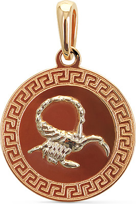 Подвеска из желтого золота Кристалл CD76700226773