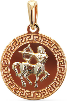 Подвеска из желтого золота Кристалл CD78200226773