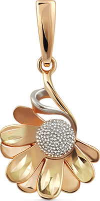 Подвеска из желтого золота Кристалл CH57500226773