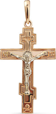 Крестик из желтого золота Кристалл CJ29200226773