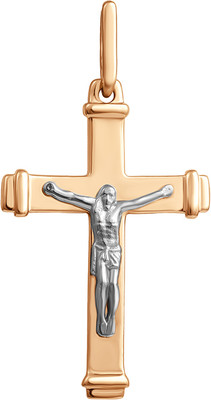 Крестик из желтого золота Кристалл CJ50800226773