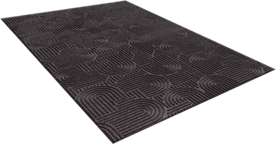 Коврик грязезащитный Shahintex Icarpet Лабиринт с тиснением 50х100 / 870479 (мокко 02 S)