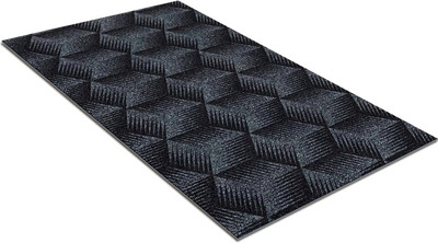 Коврик грязезащитный Shahintex Фокус 100х120 / 870141 (серый 01 S)